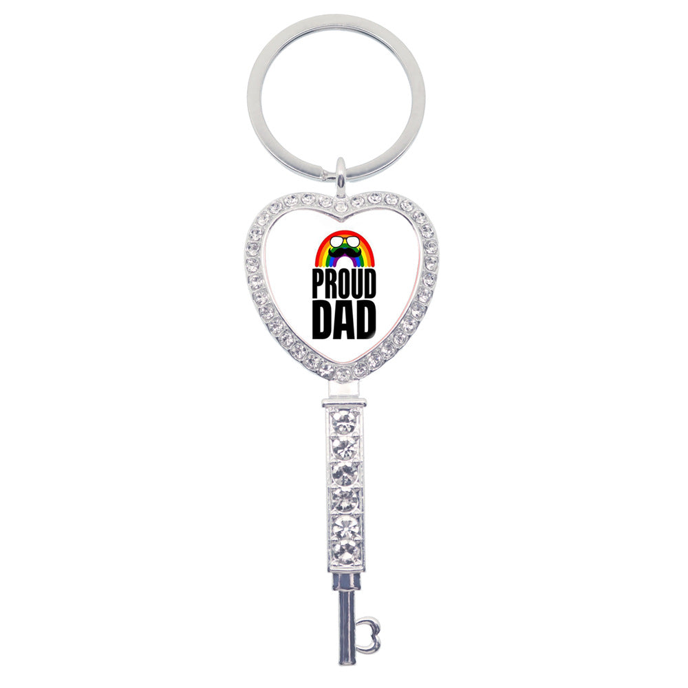 Wholesale LGBT Rainbow Love Metal Keychain